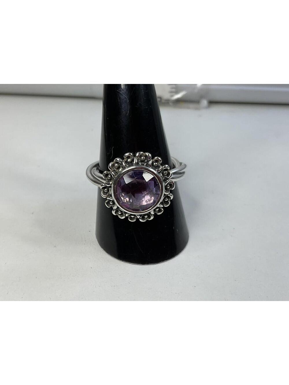 Pandora Wanda’s Garden Amethyst Ring Sz 9 Retired